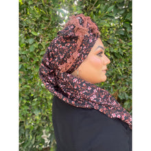 Israeli Tassel Embroidered Very Large Square - Midnight Bloom-Squares-The Little Tichel Lady