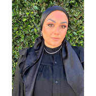 Luster Luxe Squares - Onyx-Squares-The Little Tichel Lady