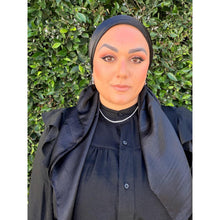 Luster Luxe Squares - Onyx-Squares-The Little Tichel Lady