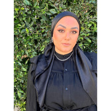 Luster Luxe Squares - Onyx-Squares-The Little Tichel Lady