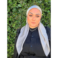Luster Luxe Squares - Gunmetal-Squares-The Little Tichel Lady