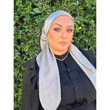 Luster Luxe Squares - Gunmetal-Squares-The Little Tichel Lady