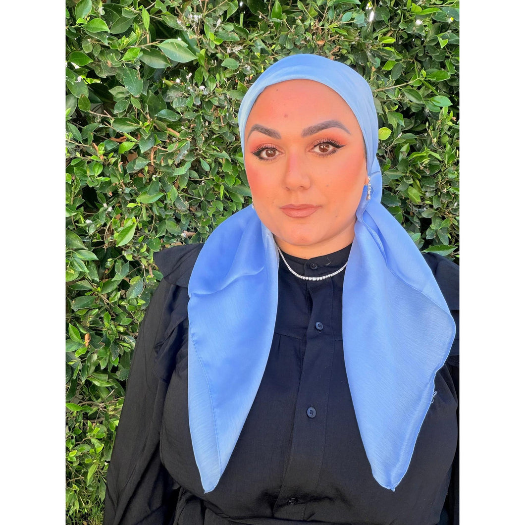 Luster Luxe Squares - Sky Blue-Squares-The Little Tichel Lady