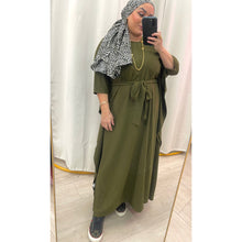 Kaftan Maxi Dress - Olive, XS-3X-dress-The Little Tichel Lady