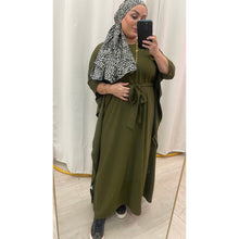 Kaftan Maxi Dress - Olive, XS-3X-dress-The Little Tichel Lady