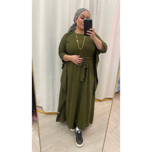 Kaftan Maxi Dress - Olive, XS-3X-dress-The Little Tichel Lady