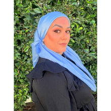 Luster Luxe Squares - Sky Blue-Squares-The Little Tichel Lady