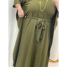 Kaftan Maxi Dress - Olive, XS-3X-dress-The Little Tichel Lady