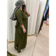 Kaftan Maxi Dress - Olive, XS-3X-dress-The Little Tichel Lady