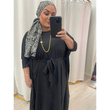 Kaftan Maxi Dress - Black, XS-3X-dress-The Little Tichel Lady