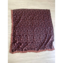 Israeli Tassel Embroidered Very Large Square - Midnight Bloom-Squares-The Little Tichel Lady