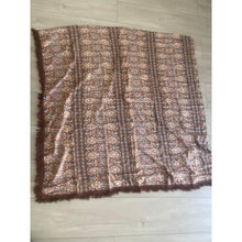 Israeli Tassel Embroidered Very Large Square - Earthy Dream-Squares-The Little Tichel Lady