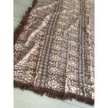 Israeli Tassel Embroidered Very Large Square - Earthy Dream-Squares-The Little Tichel Lady