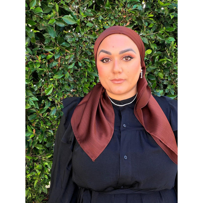 Luster Luxe Squares - Chocolate-Squares-The Little Tichel Lady