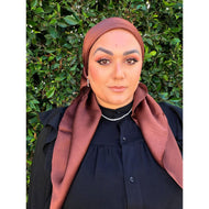 Luster Luxe Squares - Chestnut-Squares-The Little Tichel Lady