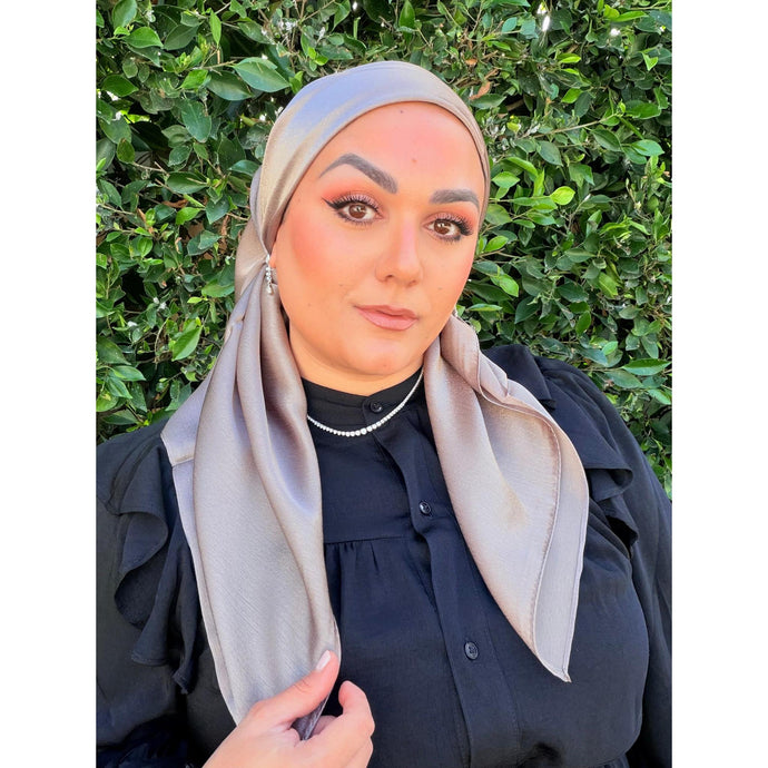 Luster Luxe Squares - Truffle-Squares-The Little Tichel Lady