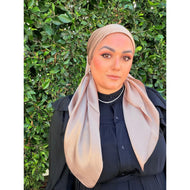 Luster Luxe Squares - Caramel-Squares-The Little Tichel Lady