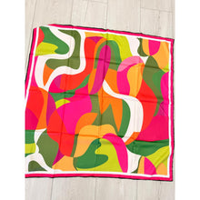 Paradisco Satin Print Square Headscarf-square-The Little Tichel Lady