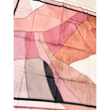 Painted Prism Satin Print Square Headscarf - Rosey-square-The Little Tichel Lady