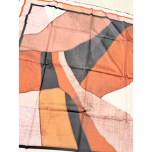Painted Prism Satin Print Square Headscarf - Rust/Black-square-The Little Tichel Lady