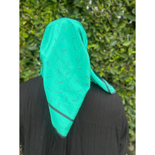 YSL Authentic Vintage Designer Headscarf, Emerald Monogram-Designer headscarf-The Little Tichel Lady