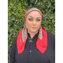 YSL Authentic Vintage Designer Headscarf, Paisley & Floral-Designer headscarf-The Little Tichel Lady