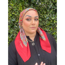 YSL Authentic Vintage Designer Headscarf, Paisley & Floral-Designer headscarf-The Little Tichel Lady