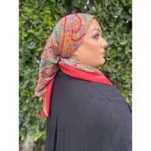YSL Authentic Vintage Designer Headscarf, Paisley & Floral-Designer headscarf-The Little Tichel Lady