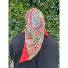 YSL Authentic Vintage Designer Headscarf, Paisley & Floral-Designer headscarf-The Little Tichel Lady