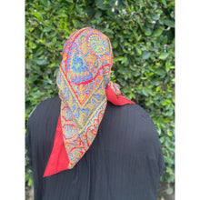 YSL Authentic Vintage Designer Headscarf, Paisley & Floral-Designer headscarf-The Little Tichel Lady