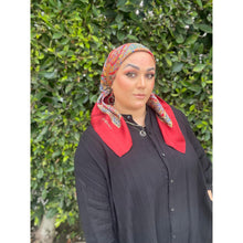 YSL Authentic Vintage Designer Headscarf, Paisley & Floral-Designer headscarf-The Little Tichel Lady