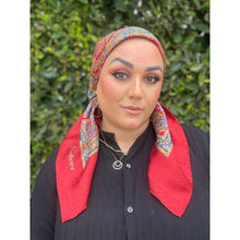 YSL Authentic Vintage Designer Headscarf, Paisley & Floral-Designer headscarf-The Little Tichel Lady