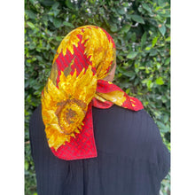 Gucci Authentic Vintage Designer Headscarf, Sunflower Field-Designer headscarf-The Little Tichel Lady