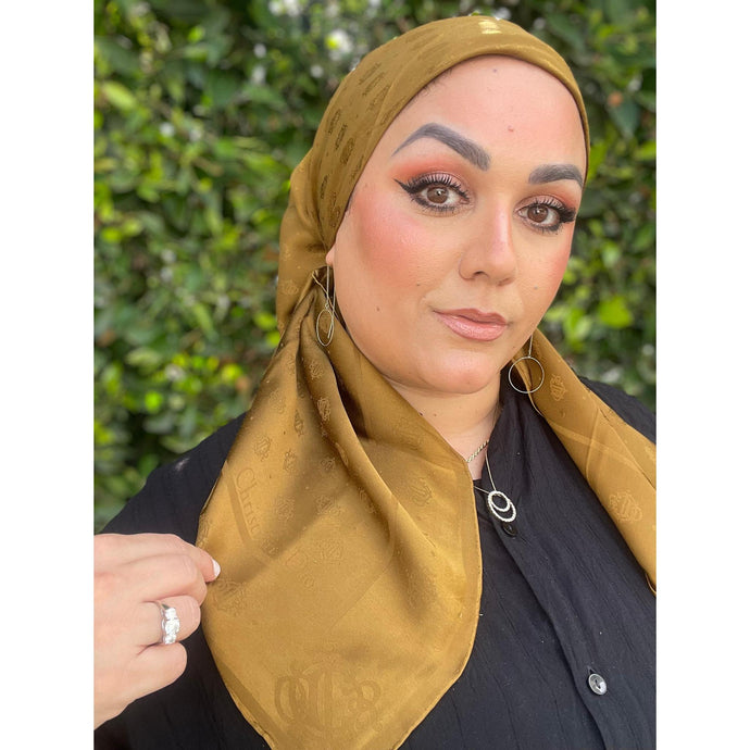 Dior Authentic Designer Headscarf, Classic Jacquard-Designer headscarf-The Little Tichel Lady