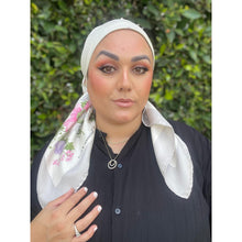 Dior Authentic Designer Headscarf, Pink Flora Print-Designer headscarf-The Little Tichel Lady