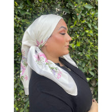 Dior Authentic Designer Headscarf, Pink Flora Print-Designer headscarf-The Little Tichel Lady