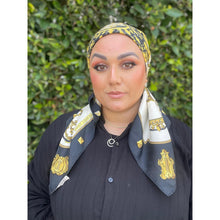 Hermes Authentic Vintage Designer Headscarf, Les Clés Silk Scarf 90-Designer headscarf-The Little Tichel Lady