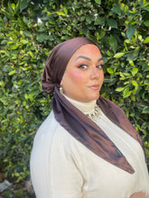 Luxe Satin Non-Slip Pretied - Chocolate Brown-pretieds-The Little Tichel Lady