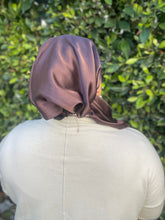 Luxe Satin Non-Slip Pretied - Chocolate Brown-pretieds-The Little Tichel Lady