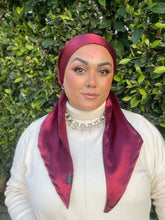 Luxe Satin Non-Slip Pretied - Burgundy-pretieds-The Little Tichel Lady