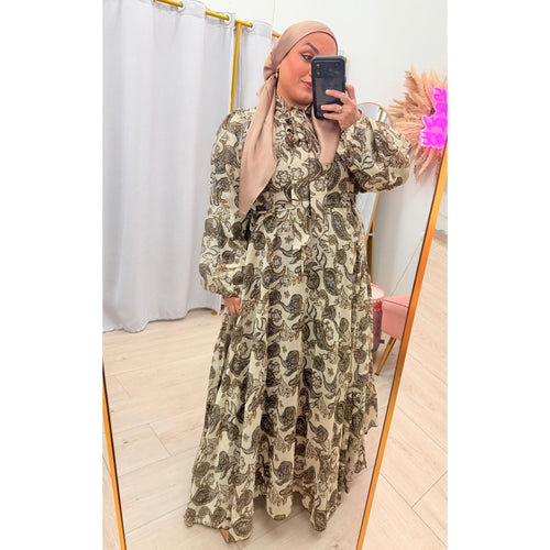 The Willow Maxi Dress - Off-White Paisley, XS-2X