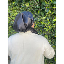 Luxe Satin Non-Slip Pretied - Black-pretieds-The Little Tichel Lady