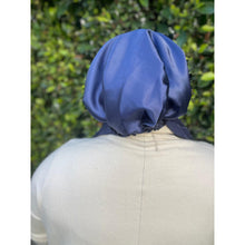 Luxe Satin Non-Slip Pretied - Navy-pretieds-The Little Tichel Lady