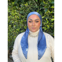 Luxe Satin Non-Slip Pretied - Blue-pretieds-The Little Tichel Lady