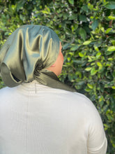 Luxe Satin Non-Slip Pretied - Olive-pretieds-The Little Tichel Lady