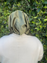 Luxe Satin Non-Slip Pretied - Olive-pretieds-The Little Tichel Lady