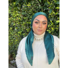 Luxe Satin Non-Slip Pretied - Teal Green-pretieds-The Little Tichel Lady