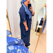Cotton Denim Shirt Dress-dress-The Little Tichel Lady