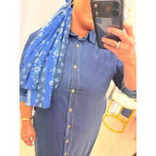 Cotton Denim Shirt Dress-dress-The Little Tichel Lady