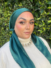 Luxe Satin Non-Slip Pretied - Teal Green-pretieds-The Little Tichel Lady